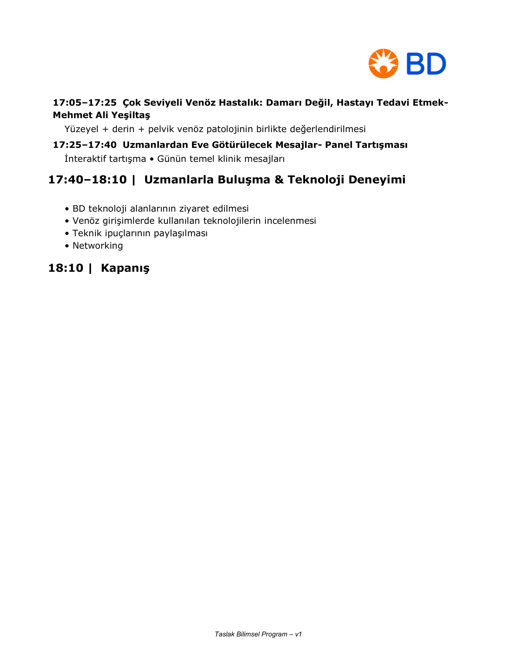 VeinX Bilimsel Program